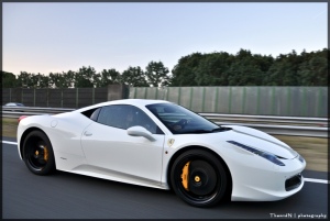 White Ferrari 458